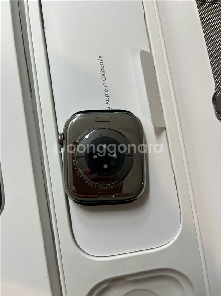 애플워치10티타늄 46mm 내추럴 애플케어+ 신품급--2