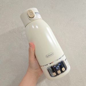 [새제품] 에디슨 휴대용 원터치 가열보온병 분유포트 500ml