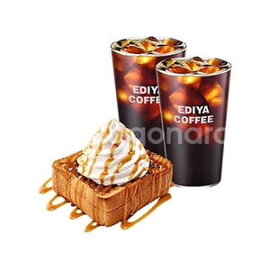 이디야 허니 카라멜 브레드+아메리카노(L) 2잔