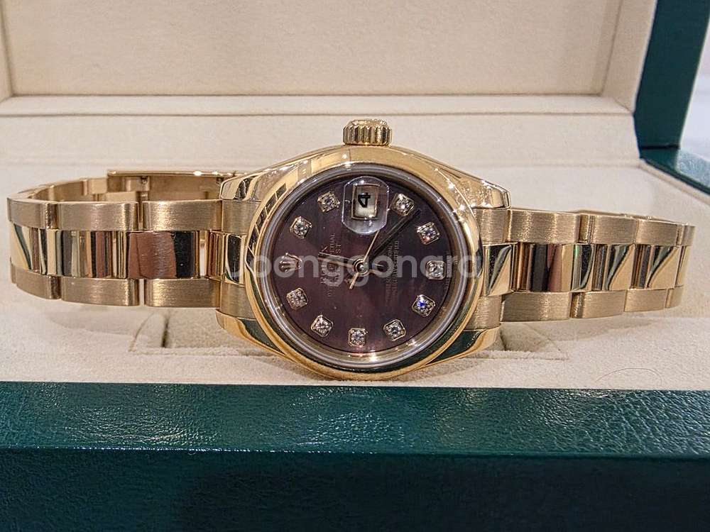 로렉스 오이스터 퍼페츄얼 금통 26MM 흑자개 단품--1