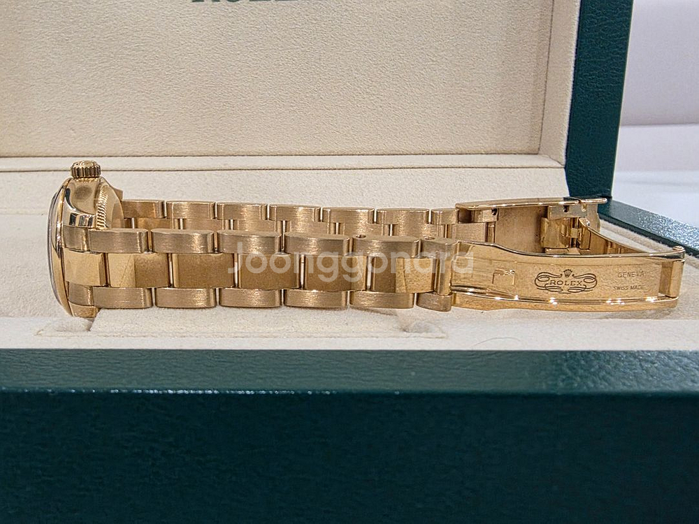 로렉스 오이스터 퍼페츄얼 금통 26MM 흑자개 단품--4