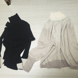 한섬 타임 캐시100 니트. 시스템니트