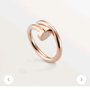 까르띠에 저스트앵끌루 링 클래식 정품 못반지 핑크골드 56호