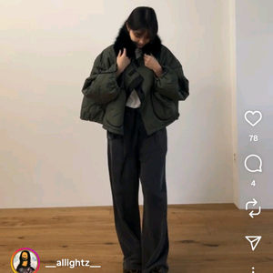 올라이츠 양면 누빔 자켓 점퍼 및 구스머플러 일괄