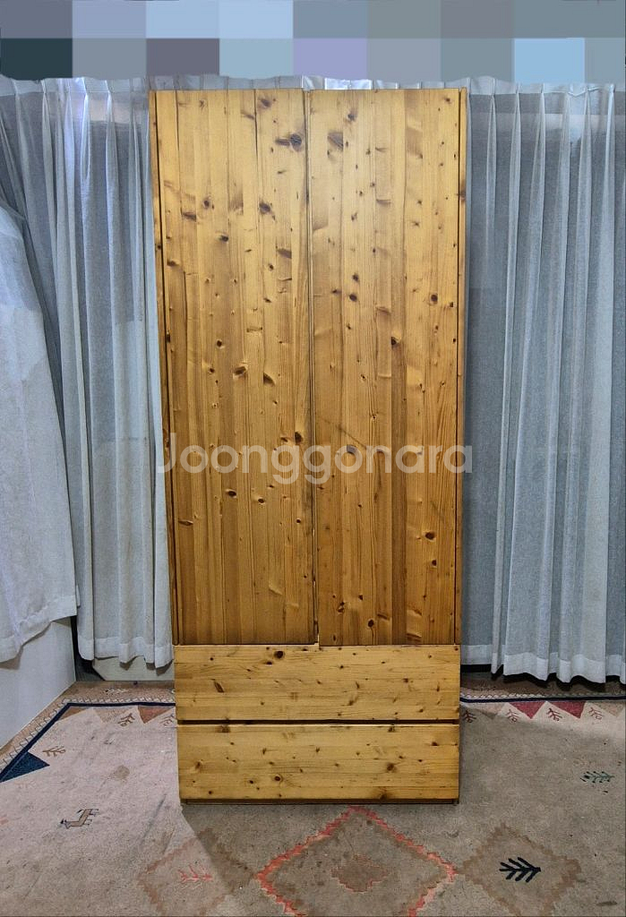 원목 2D 서랍 수납 옷장--0