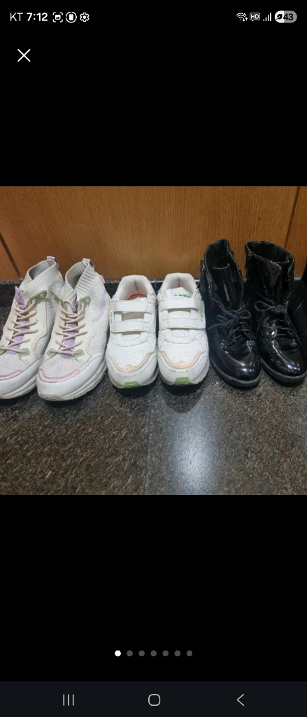 여아 220 신발 일괄.3개 일괄. 이미지