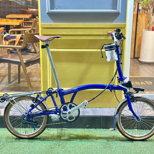 브롬톤 C라인 익스플로러 6단 2022년식 피카딜리블루 버디gt, 그래블 대차가능 이미지