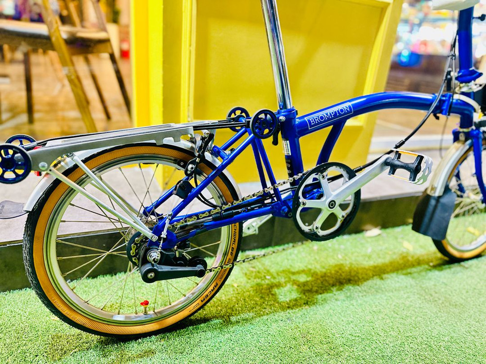 브롬톤 C라인 익스플로러 6단 2022년식 피카딜리블루 버디gt, 그래블 대차가능 이미지