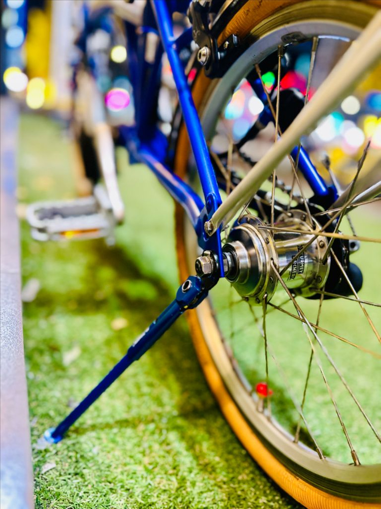 브롬톤 C라인 익스플로러 6단 2022년식 피카딜리블루 버디gt, 그래블 대차가능 이미지