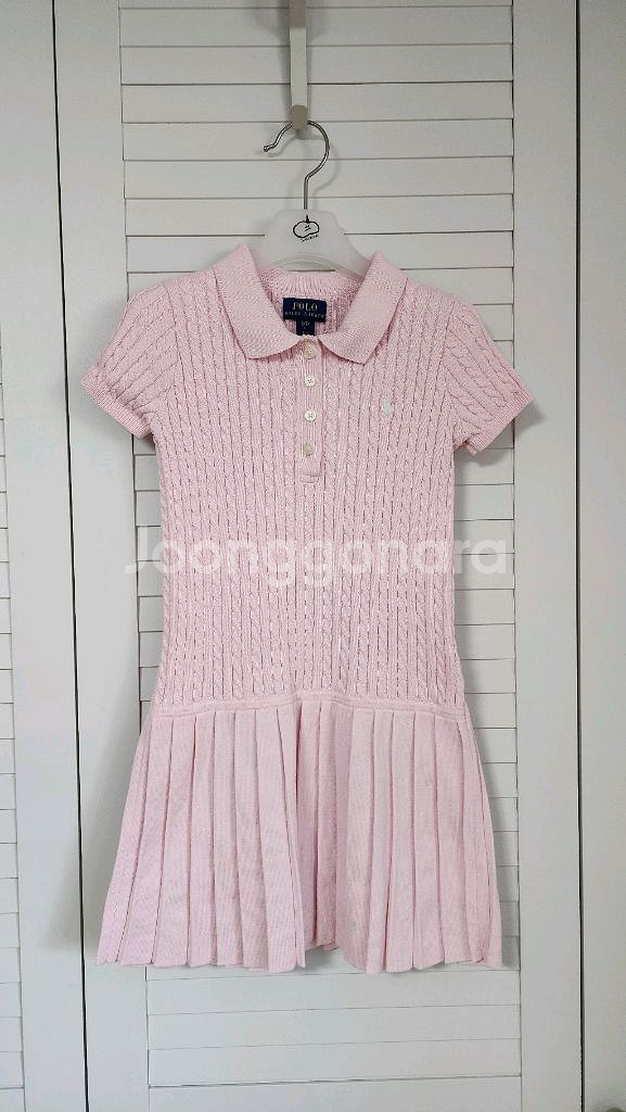 폴로 랄프로렌 여아 니트 원피스+가디건 셋트 S 사이즈--2