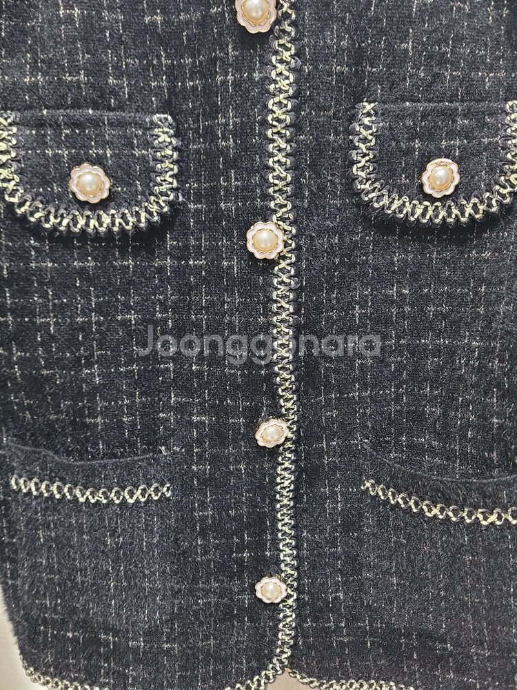 새옷/보세 트위드 니트 가디건 44~55사이즈--1