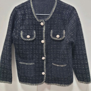 새옷/보세 트위드 니트 가디건 44~55사이즈