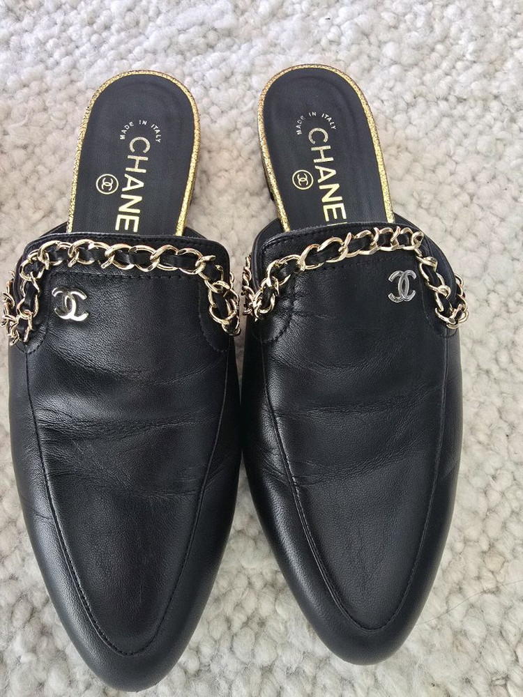 샤넬 체인 뮬 블로퍼 37--0