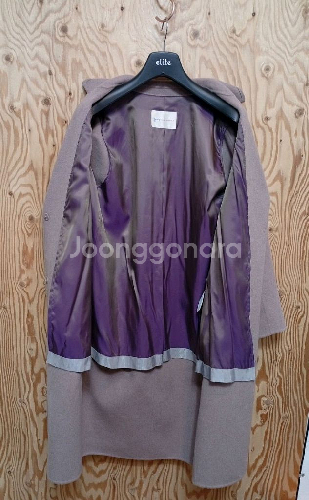 기비 캐시미어 함유 울 코트--3