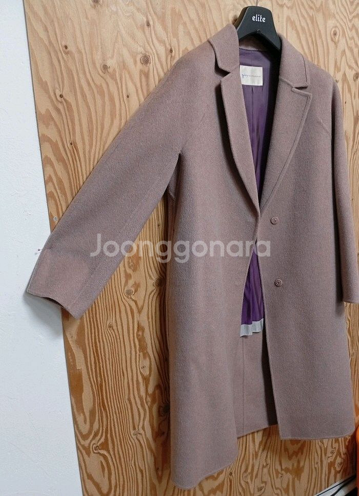 기비 캐시미어 함유 울 코트--2