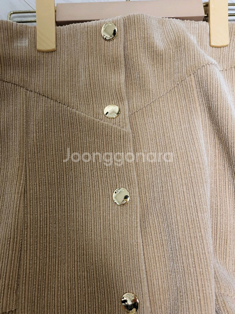 한섬 시스템 코듀로이 스커트--1