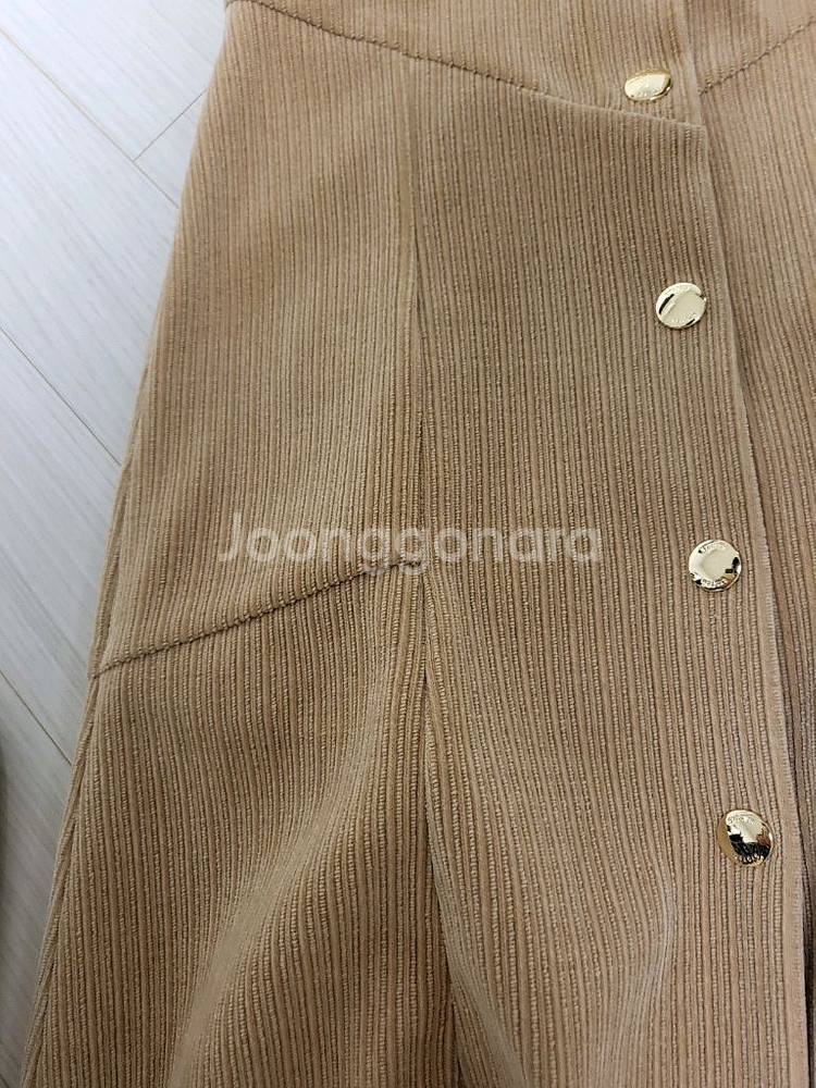 한섬 시스템 코듀로이 스커트--2