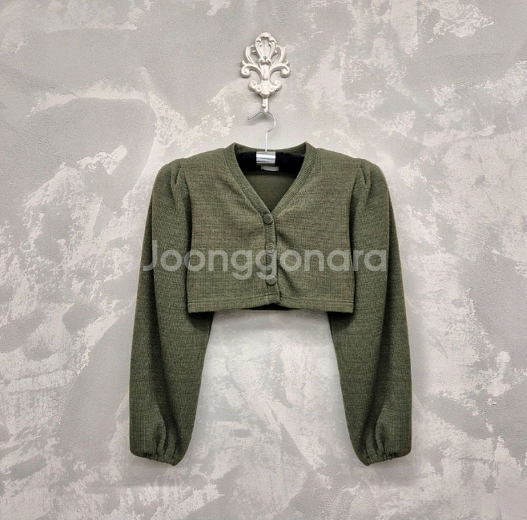 진바니 크롭 가디건(새상품--0