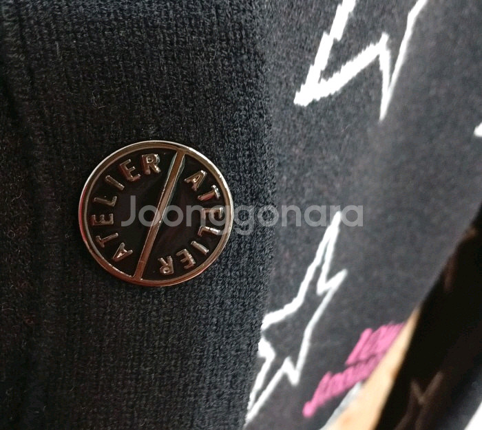 아뜰리에 럭키슈에뜨 별 패턴 가디건--2