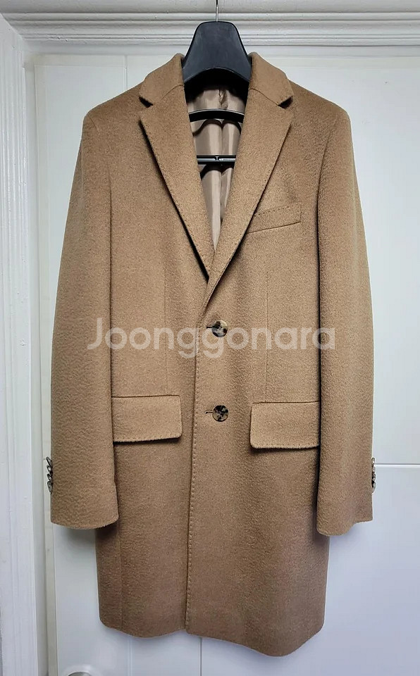 [새상품] 무료배송 [갤럭시 카디날] 콜롬보 낙타100% 핸드메이드 카멜 체스터 코트--0