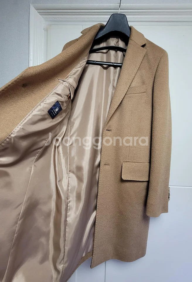 [새상품] 무료배송 [갤럭시 카디날] 콜롬보 낙타100% 핸드메이드 카멜 체스터 코트--2