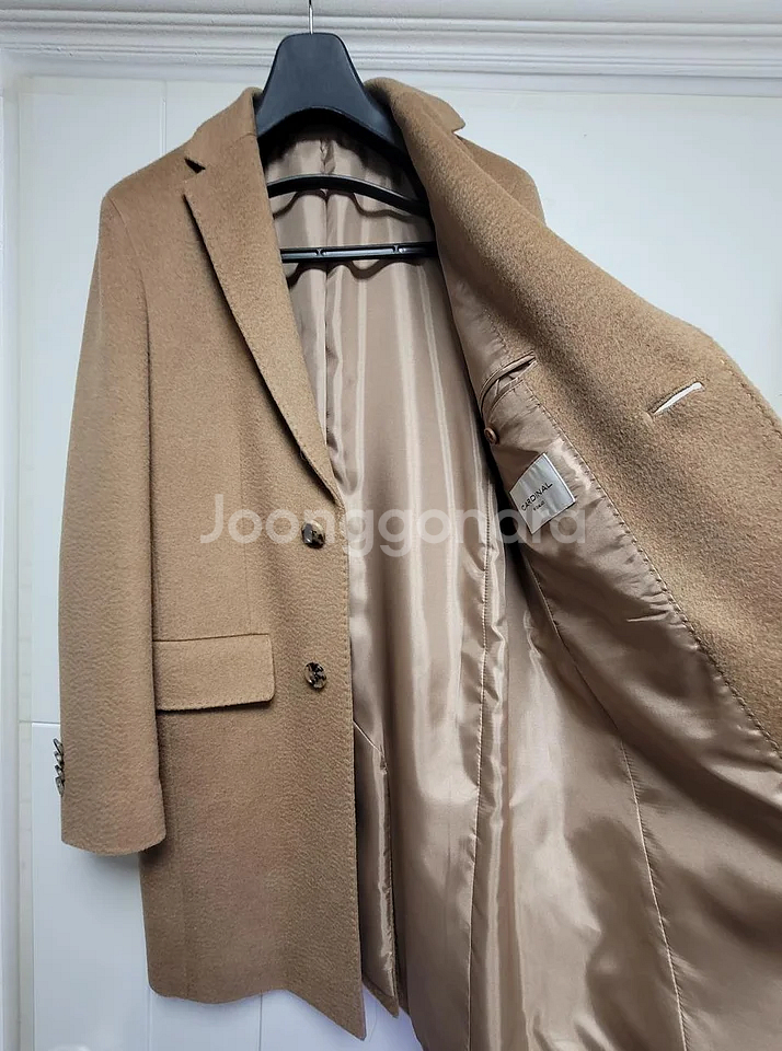 [새상품] 무료배송 [갤럭시 카디날] 콜롬보 낙타100% 핸드메이드 카멜 체스터 코트--3