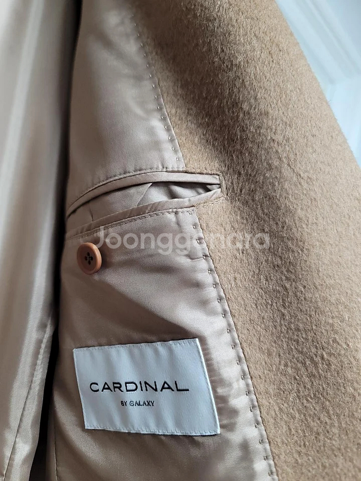 [새상품] 무료배송 [갤럭시 카디날] 콜롬보 낙타100% 핸드메이드 카멜 체스터 코트--5