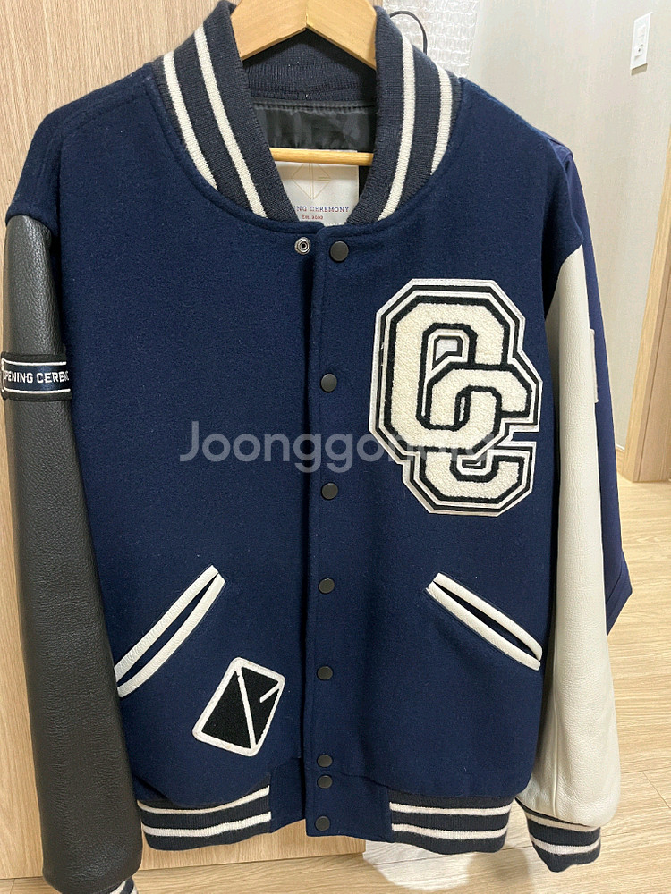 오프닝 세레모니(오프닝 세레머니) 바시티 자켓 블루 L 사이즈--0
