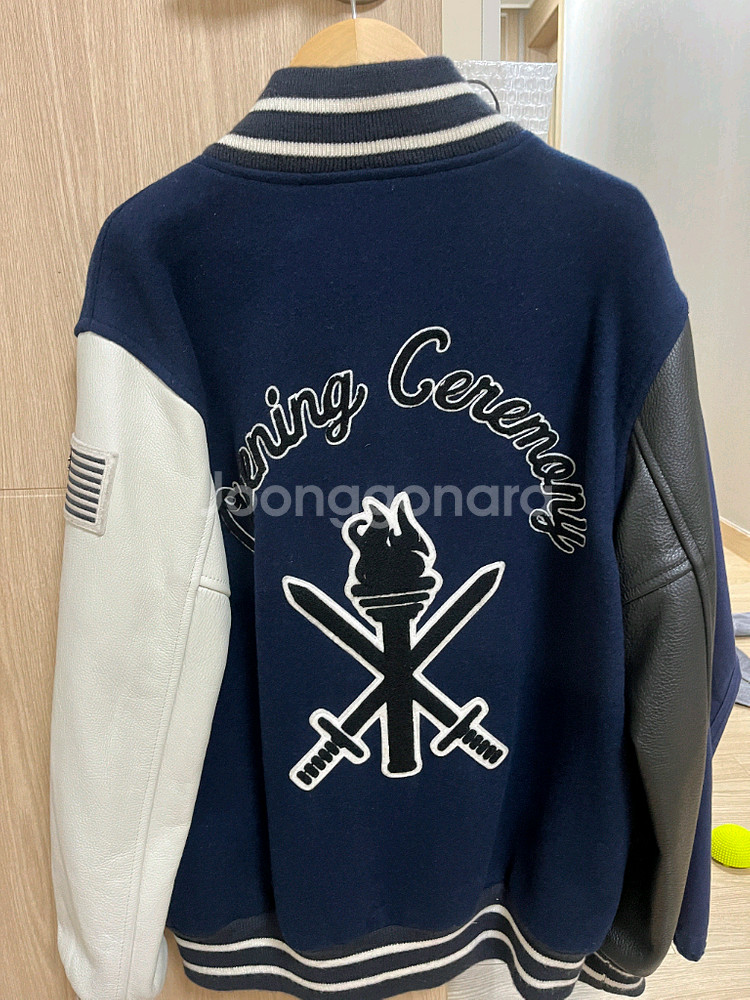 오프닝 세레모니(오프닝 세레머니) 바시티 자켓 블루 L 사이즈--5