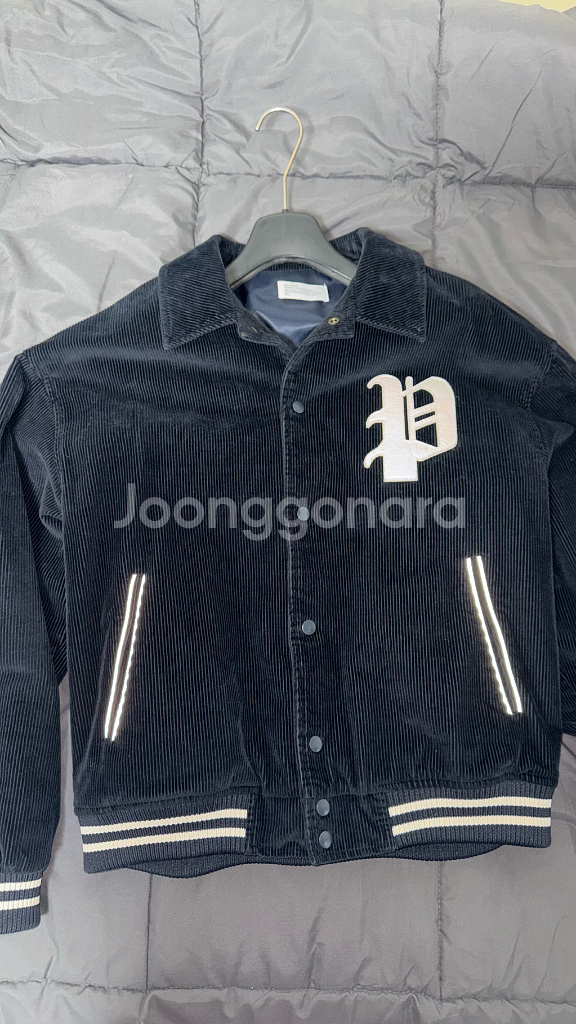 파르티멘토 네이비 바시티자켓--1