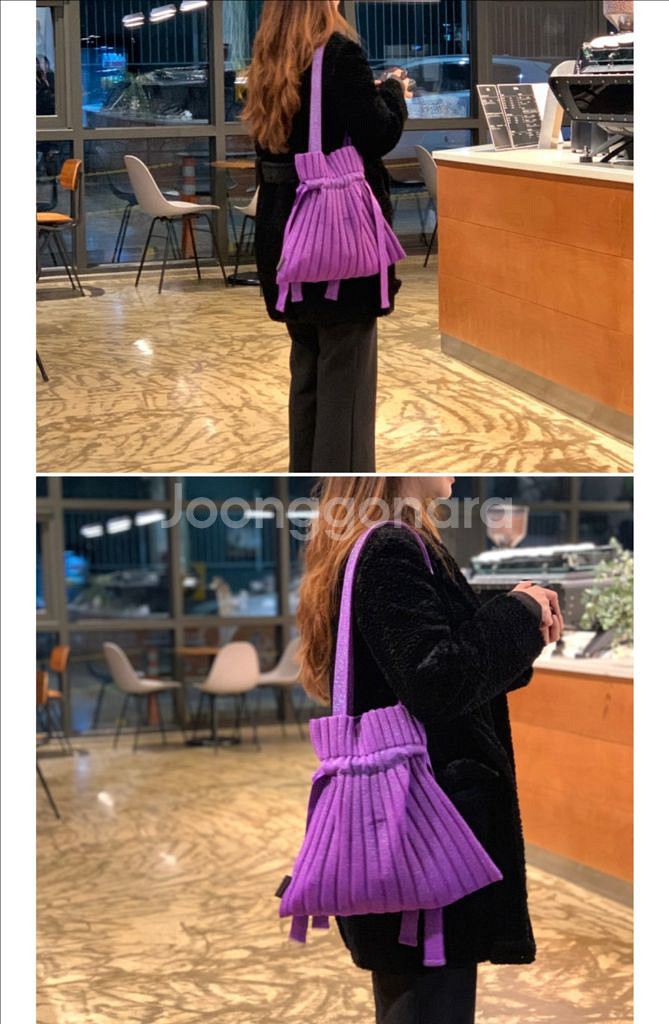 사만다타바사 마이쉘 플리츠 니트백--2