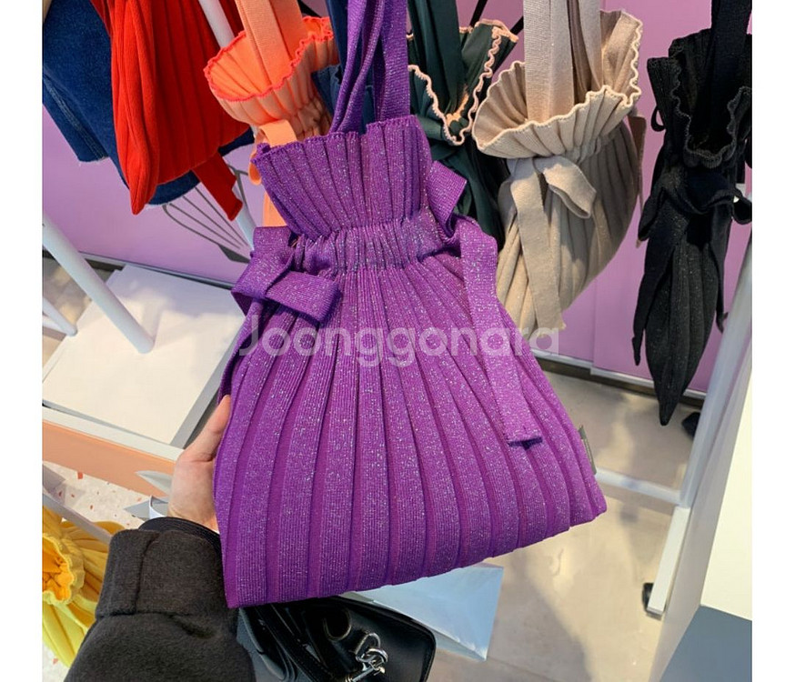 사만다타바사 마이쉘 플리츠 니트백--0