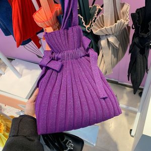 사만다타바사 마이쉘 플리츠 니트백