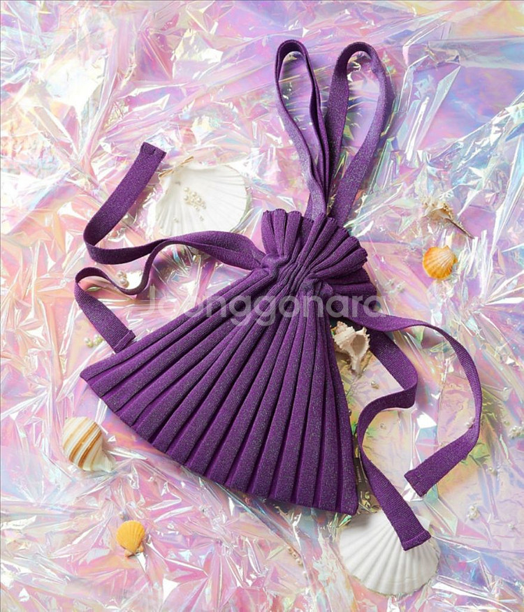 사만다타바사 마이쉘 플리츠 니트백--3