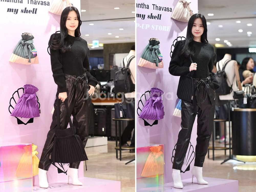 사만다타바사 마이쉘 플리츠 니트백--4