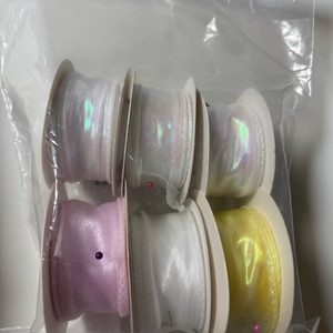 오간자 리본 & 웨딩 스티커, 트레이싱지 셀프청첩장 300매 세트