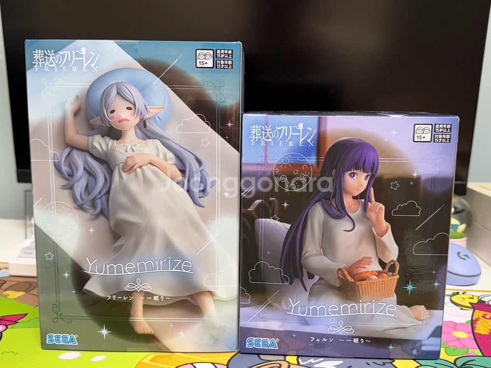 [미개봉/새상품] 세가 Yumemirize 시리즈 프리렌 + 페른 피규어 세트 팝니다--2