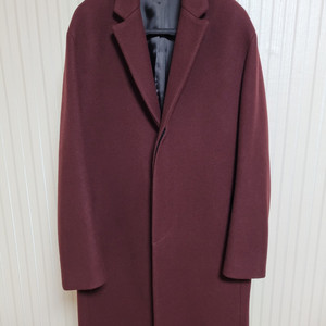 시스템옴므 와인 캐시미어 히든 코트 100