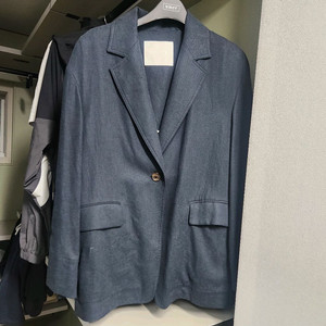 유메르 린넨 셋업 자켓