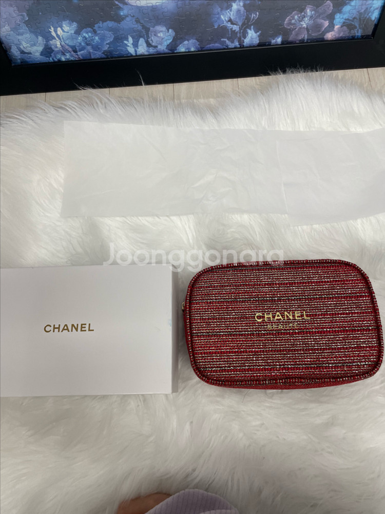 샤넬 뷰티 파우치 새상품--0