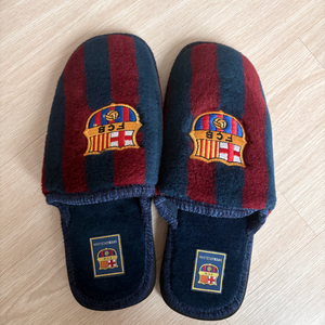 FC 바르셀로나 남성용 슬리퍼 43 새상품
