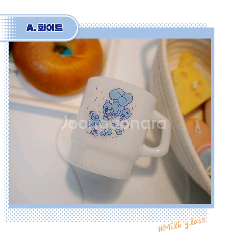 픽셀스토어 나나양 밀크글라스 컵 판매합니다--0