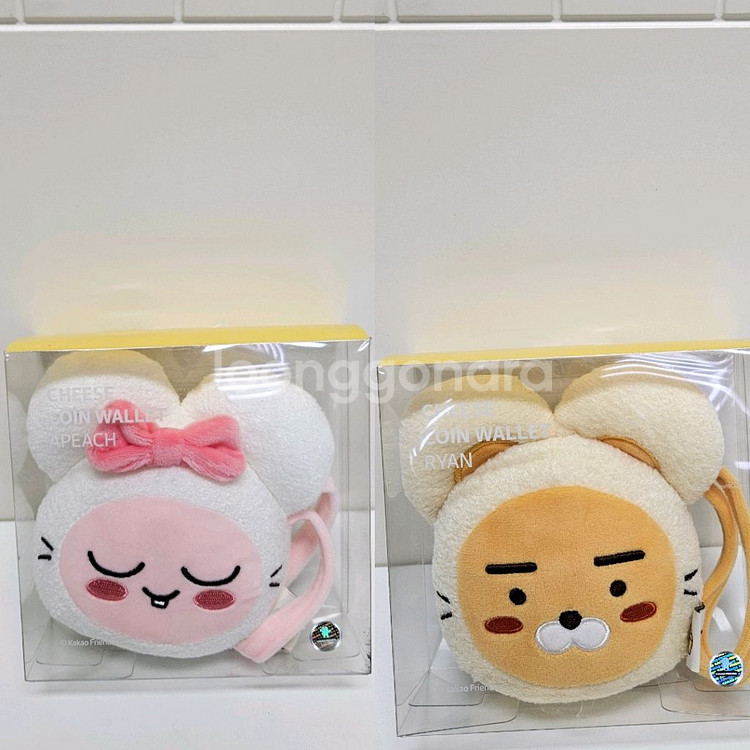 카카오 프렌즈 치즈 동전 지갑 겨울 아동 커플템 카드--0