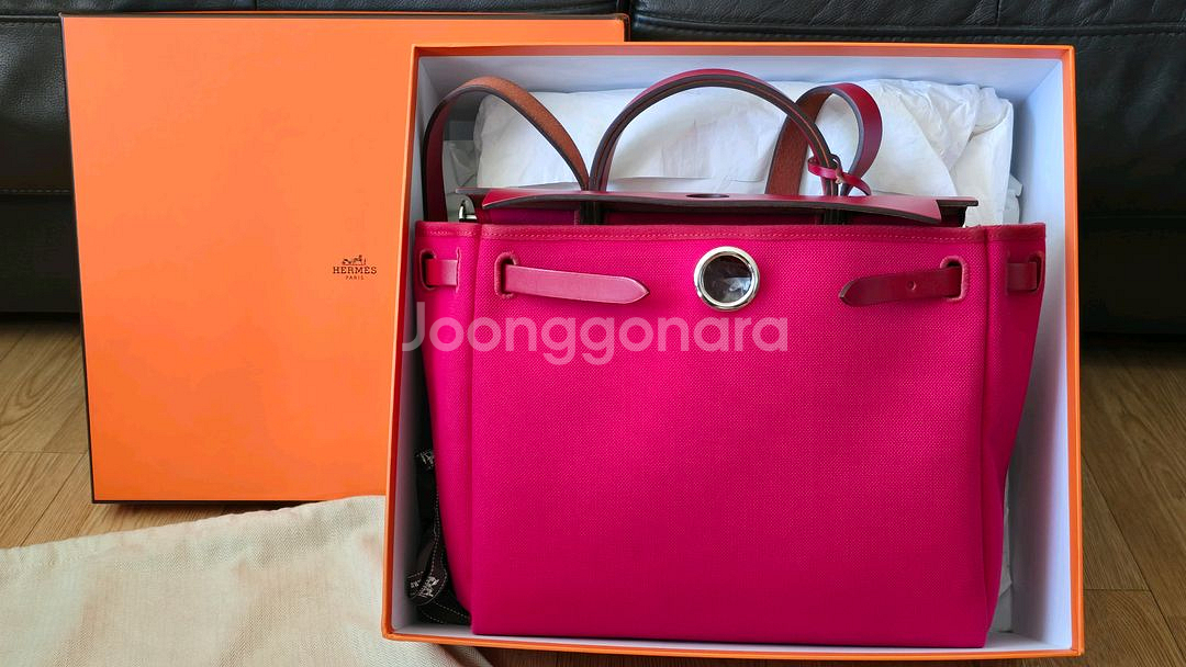에르메스 에르백31 핑크버튼--1