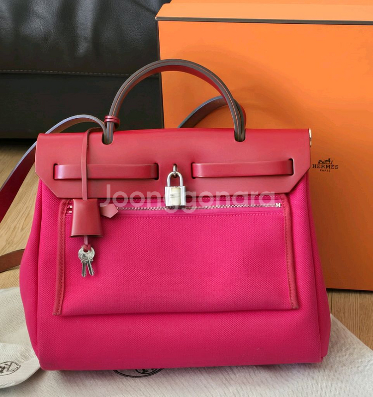 에르메스 에르백31 핑크버튼--4
