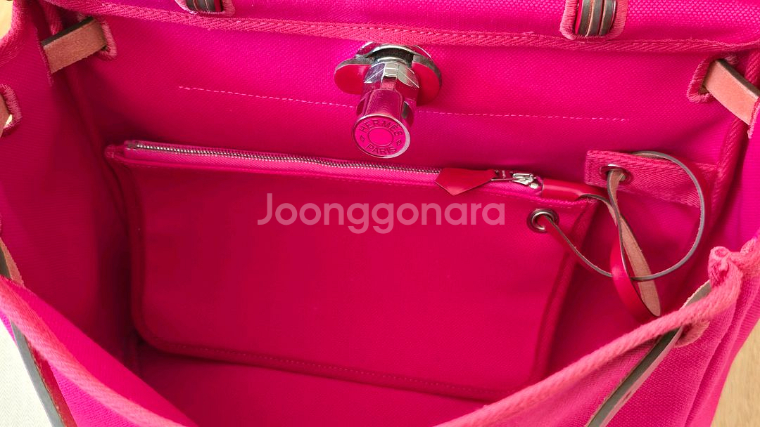 에르메스 에르백31 핑크버튼--6