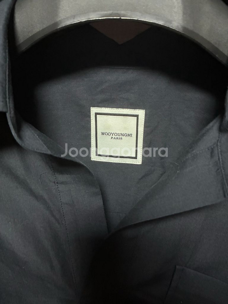 우영미 백로고 티셔츠형 셔츠 48 네이비--2