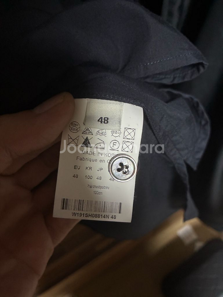 우영미 백로고 티셔츠형 셔츠 48 네이비--4