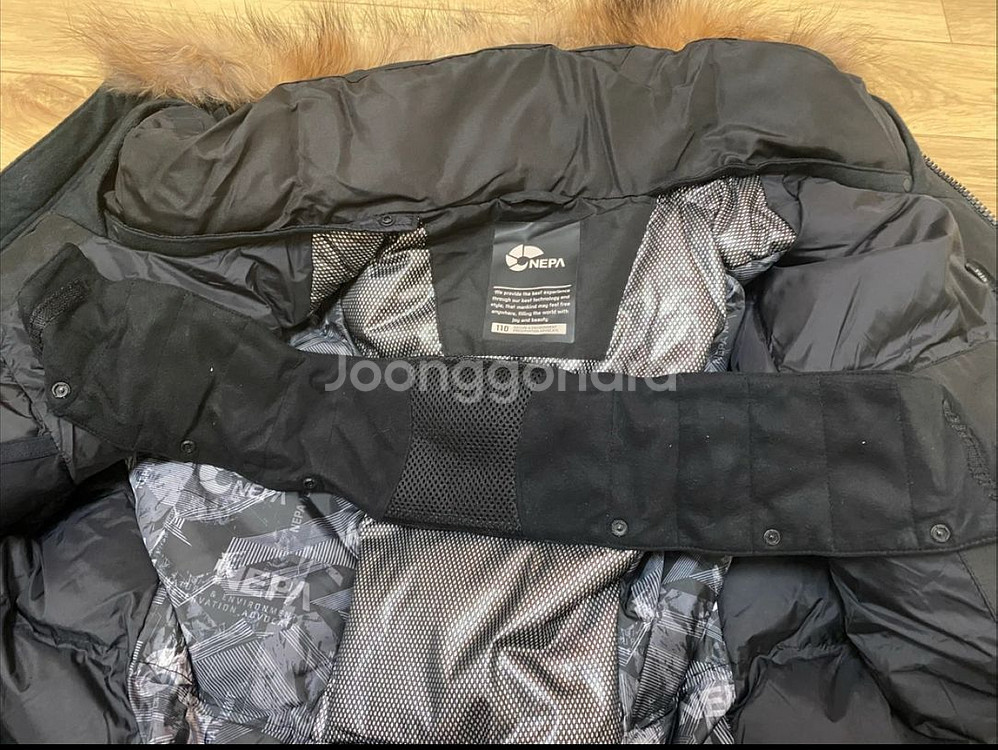 네파 구스다운 패딩 110 블랙(새상품)--4
