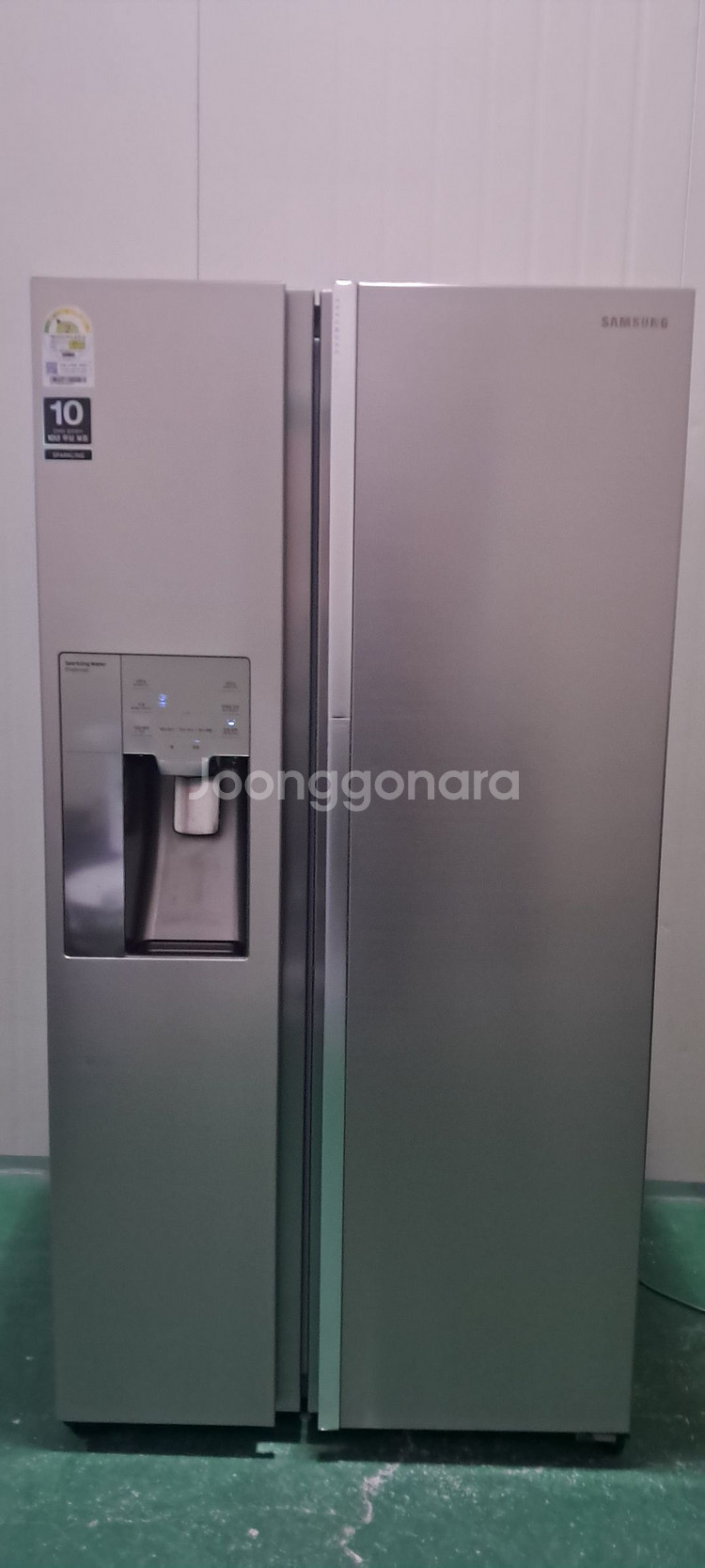 1595 삼성 785L 2도어 정수기양문형냉장고(메탈)--0